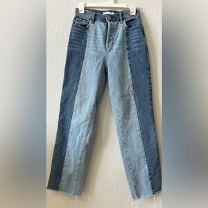 PacSun Two-Tone Blue Ankle Jeans size 25